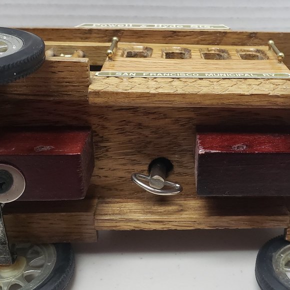 San Francisco Musical Wooden Trolley - Picture 10 of 10